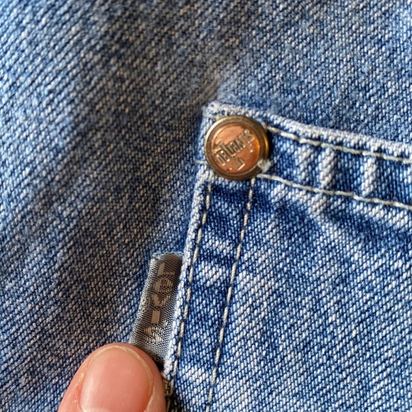 SILVER TAB Vintage 90s light blue Levi’s Carpenter Jeans 36X34 - Picture 4 of 16